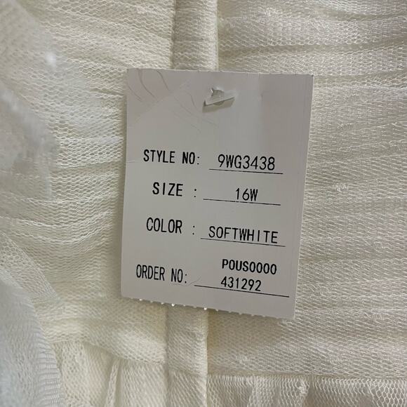 Galina Dot tulle sweetheart neck plus size wedding dress - Picture 4 of 7